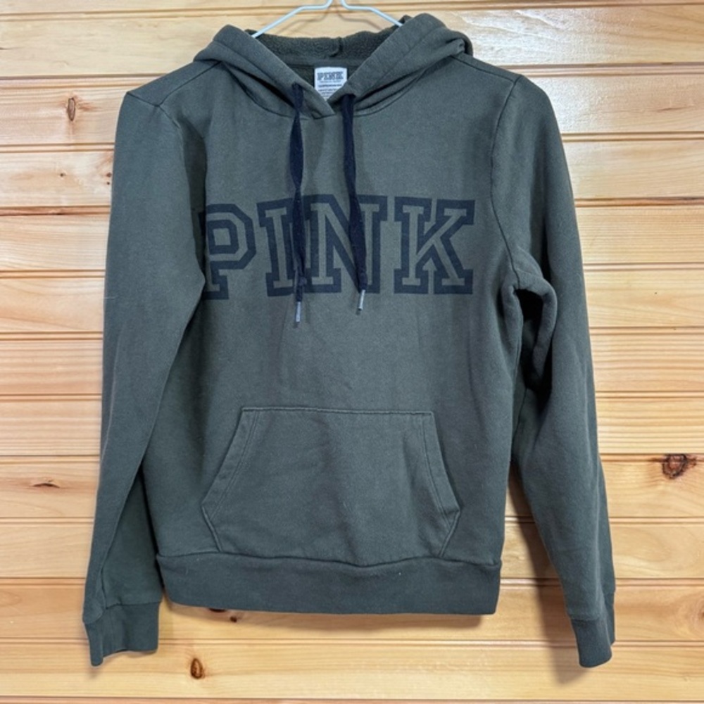 PINK Victoria's Secret Olive Green Hoodie XS
